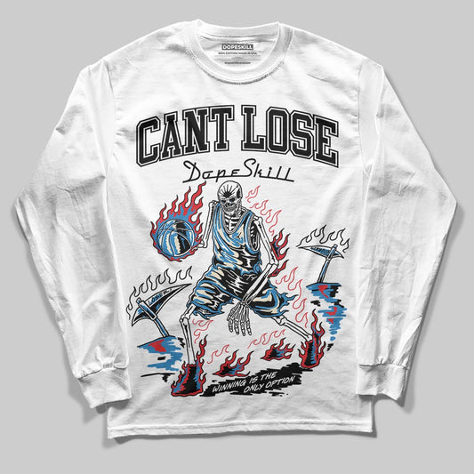 Jordan 3 Retro OG Rare Air DopeSkill Long Sleeve T-Shirt Cant Lose Graphic Streetwear - White 