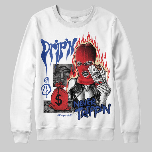 Jordan 3 “Seoul 2.0” DopeSkill Sweatshirt Drip'n Never Tripp'n Graphic Streetwear - White