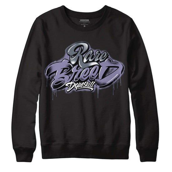 Jordan 5 Retro Low Indigo Haze DopeSkill Sweatshirt Rare Breed Type Graphic Streetwear - Black