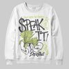 Jordan 4 GS “Light Lemon Twist” DopeSkill Sweatshirt Speak It Graphic Streetwear - White