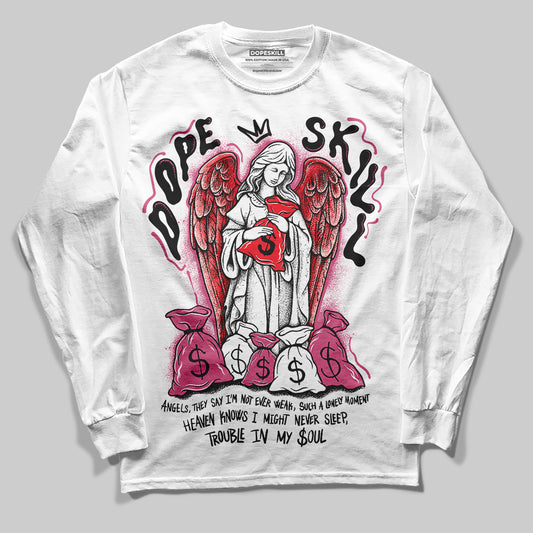 Diesel Pink S - Serendipity Pro-X1 Trainers DopeSkill Long Sleeve T-Shirt Angels Graphic Streetwear - White