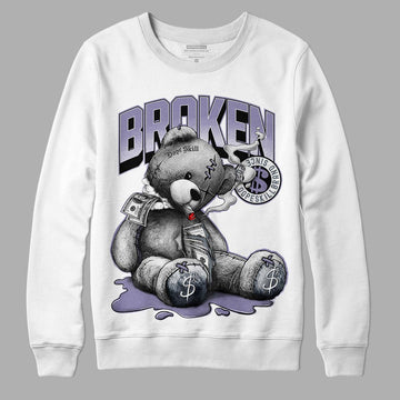 Jordan 5 Retro Low Indigo Haze DopeSkill Sweatshirt Sick Bear Graphic Streetwear - White