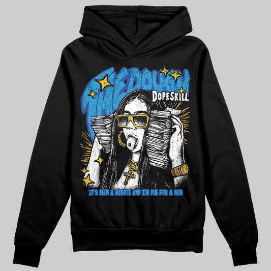 Royal Blue Sneakers DopeSkill Hoodie Sweatshirt The Dough Graphic Streetwear - Black