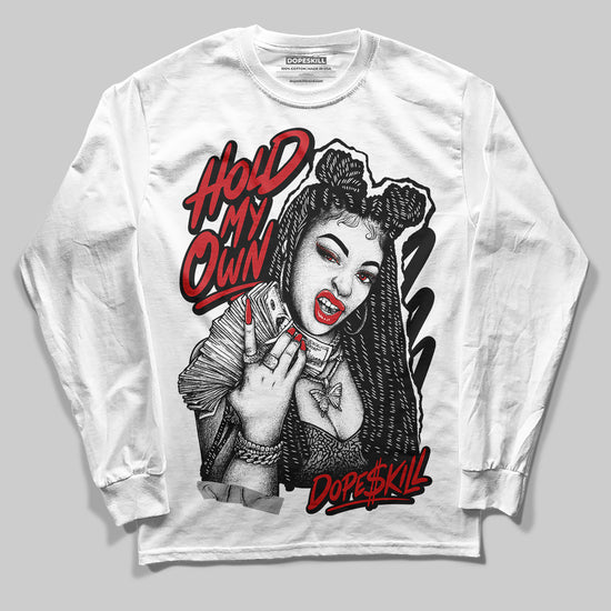 Jordan 3 OG “Black Cement” DopeSkill Long Sleeve T-Shirt New H.M.O Graphic Streetwear - White