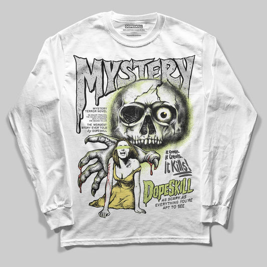 Jordan 4 GS “Light Lemon Twist” DopeSkill Long Sleeve T-Shirt Mystery Ghostly Grasp Graphic Streetwear - White 