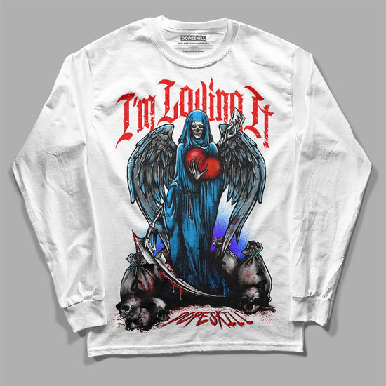 Jordan 1 High Retro OG “University Blue” DopeSkill Long Sleeve T-Shirt New I'm Loving It Graphic Streetwear - White