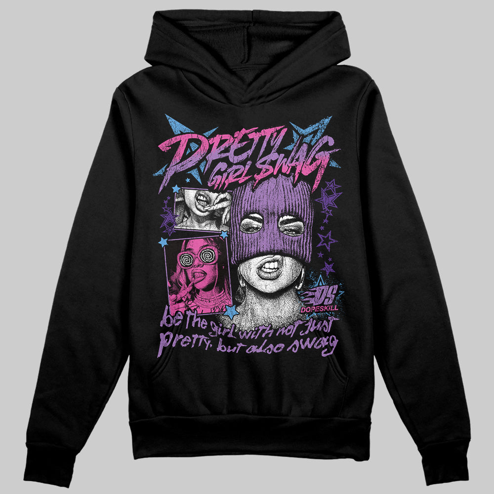 PURPLE Sneakers DopeSkill Hoodie Sweatshirt Pretty Girl Swag Graphic Streetwear - Black