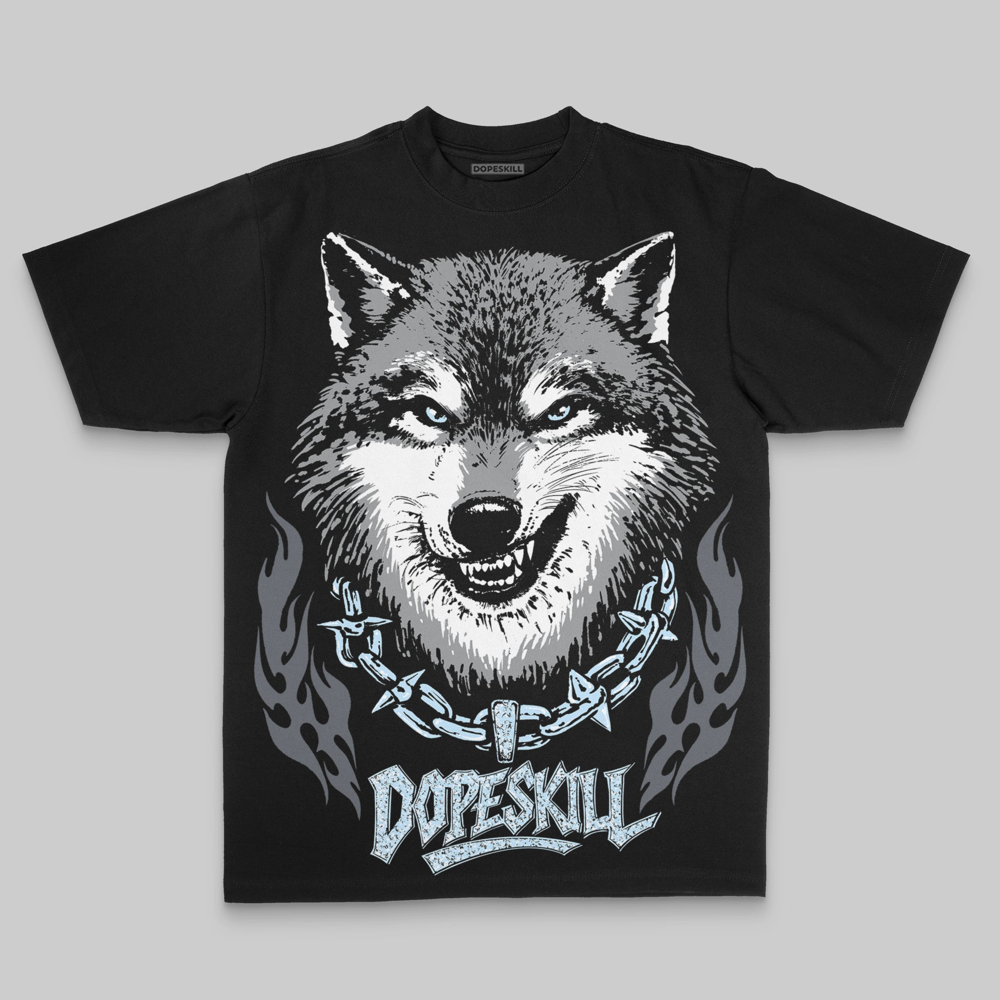Jordan 5 Retro Wolf Grey (2026) DopeSkill Oversized Print T-Shirt Wolf Grey Graphic Streetwear - Black