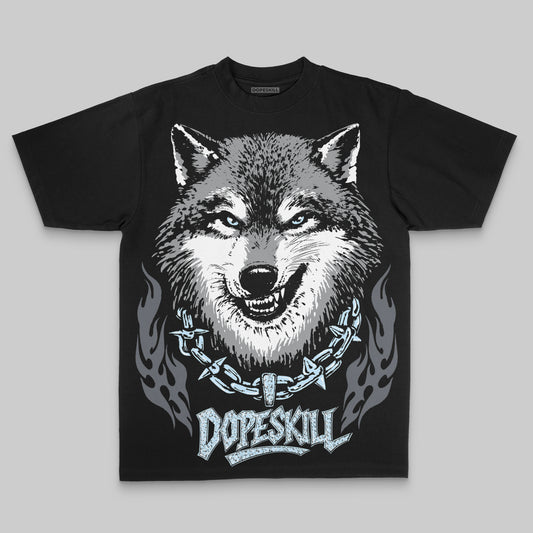 Jordan 5 Retro Wolf Grey (2026) DopeSkill Oversized Print T-Shirt Wolf Grey Graphic Streetwear - Black