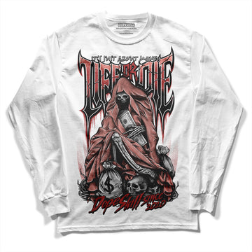 Jordan 13 “Dune Red” DopeSkill Long Sleeve T-Shirt Life or Die Graphic Streetwear - White