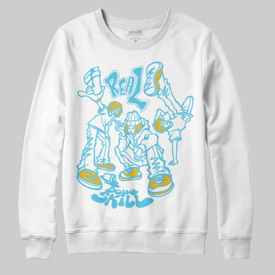 Jordan 11 Retro Gamma Blue (2025) DopeSkill Sweatshirt Real Y2K Players Graphic Streetwear - White