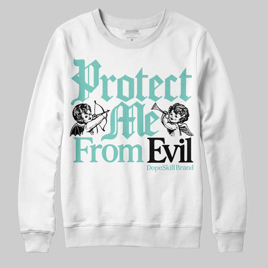 Jordan 11 Low "Igloo" DopeSkill Sweatshirt Protect Me From Evil Graphic Streetwear - White