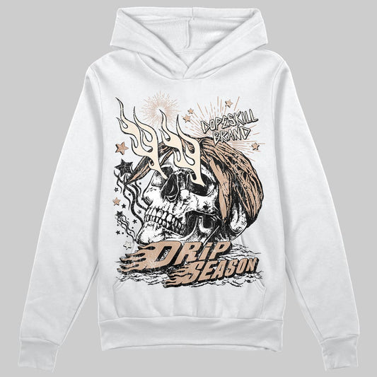Jordan 4 Retro Cozy Girl DopeSkill Hoodie Sweatshirt Drip Season Graphic Streetwear - White