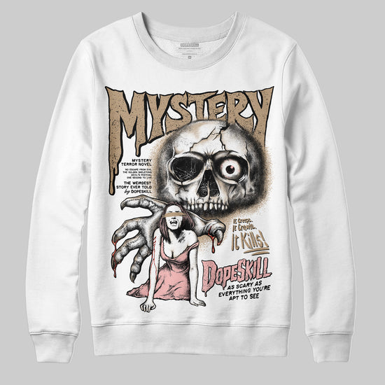 Nike Air Force 1 Low Canvas “Linen” DopeSkill Sweatshirt Mystery Ghostly Grasp Graphic Streetwear - White