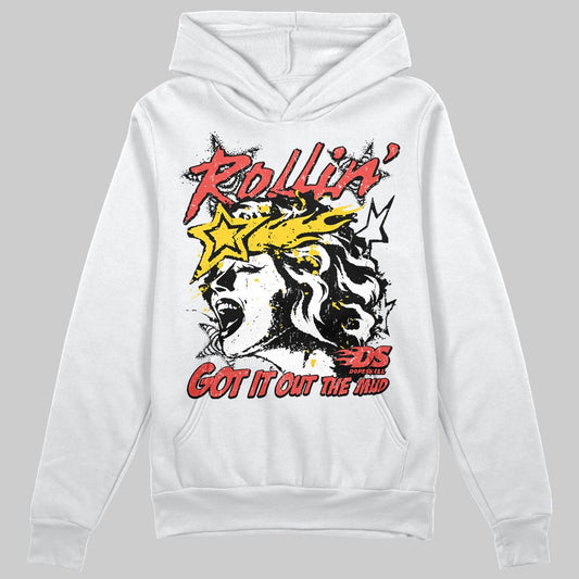 Black and White Sneakers DopeSkill Hoodie Got It Out The Mud Graphic Streetwear - White 