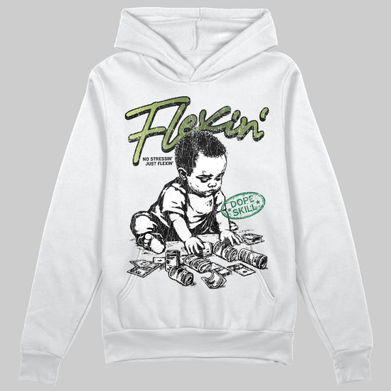Foamposite Pro 'Pine Green' DopeSkill Hoodie Sweatshirt Flexin' Graphic Streetwear - White