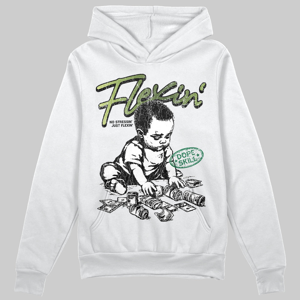 Foamposite Pro 'Pine Green' DopeSkill Hoodie Sweatshirt Flexin' Graphic Streetwear - White