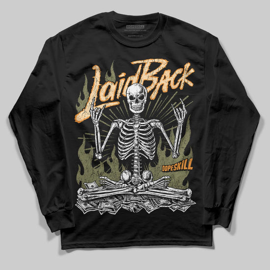 Olive Sneakers DopeSkill Long Sleeve T-Shirt Laid Back Graphic Streetwear - Black