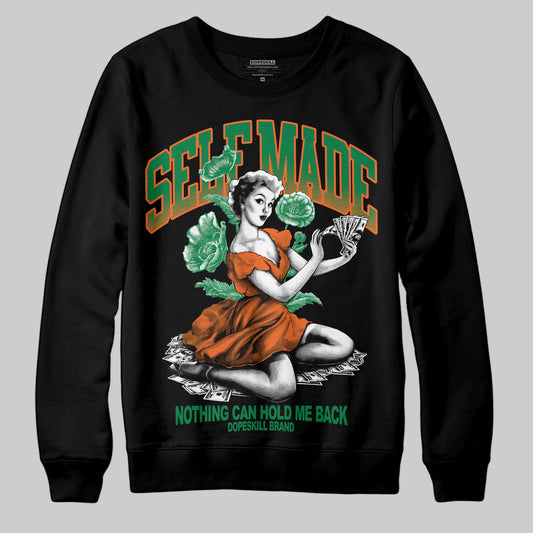 Green Sneakers DopeSkill Sweatshirt Self Made Graphic Streetwear - White