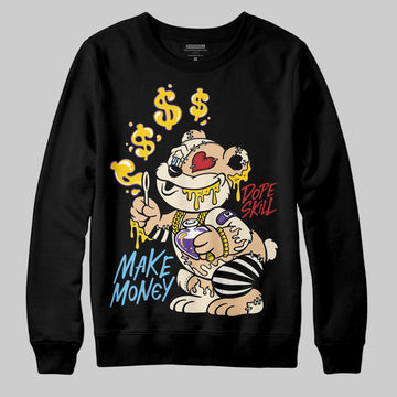 Jordan 17 Retro Low SP Infinite Archives DopeSkill Sweatshirt Make Money Graphic Streetwear - Black
