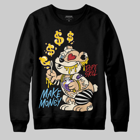Jordan 17 Retro Low SP Infinite Archives DopeSkill Sweatshirt Make Money Graphic Streetwear - Black