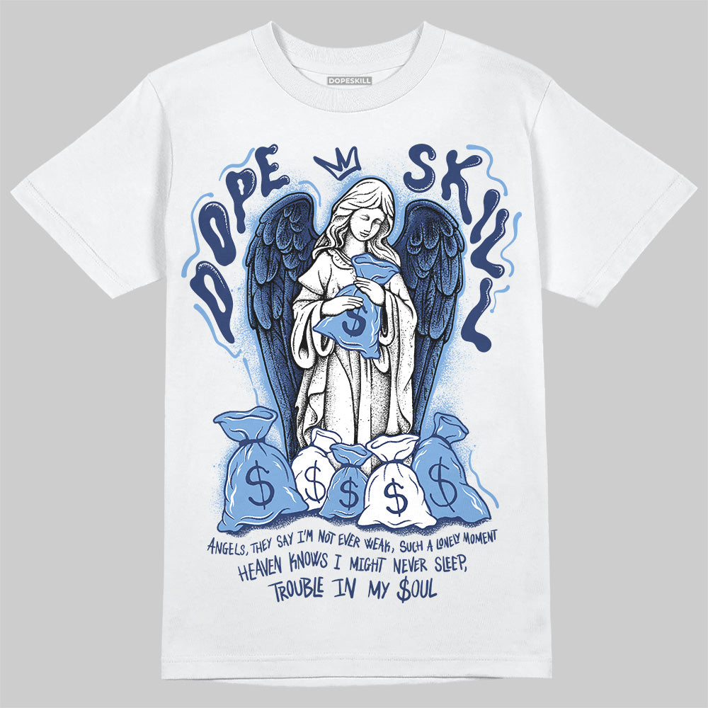 Jordan 1 High OG "Midnight Navy" DopeSkill T-Shirt Angels Graphic Streetwear - White 