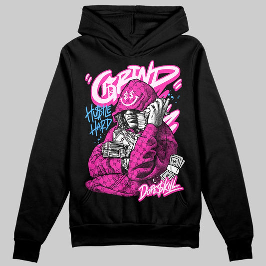 Pink Sneakers DopeSkill Hoodie Grind Pray Graphic Streetwear - Black