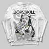 Jordan 10 OG “Steel” DopeSkill Long Sleeve T-Shirt Stay It Busy Graphic Streetwear - White