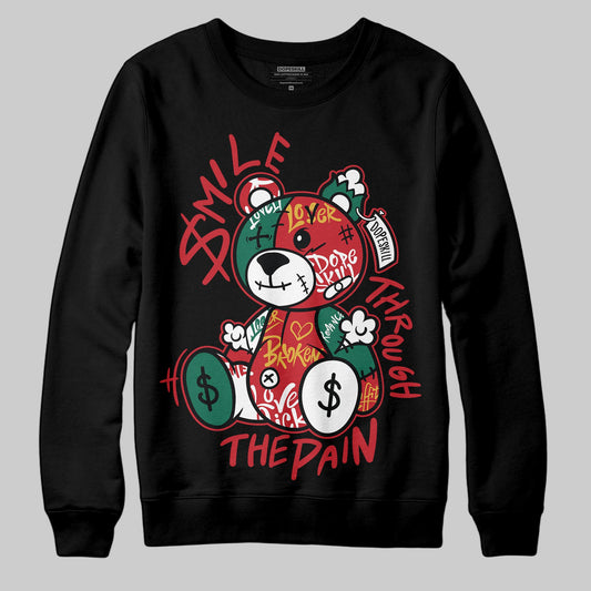 Jordan 3 Mexico 'El Vuelo' DopeSkill Sweatshirt Smile Through The Pain Graphic Streetwear - Black