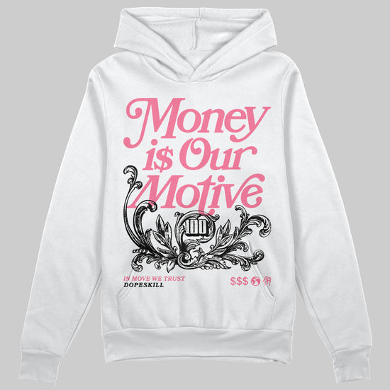 Diesel Pink S - Serendipity Pro-X1 Trainers DopeSkill Hoodie Sweatshirt Money Is Our Motive Typo Graphic Streetwear - White