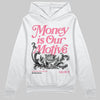 Diesel Pink S - Serendipity Pro-X1 Trainers DopeSkill Hoodie Sweatshirt Money Is Our Motive Typo Graphic Streetwear - White