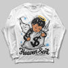 Jordan 10 OG “Steel” DopeSkill Long Sleeve T-Shirt Heaven Sent Graphic Streetwear - White