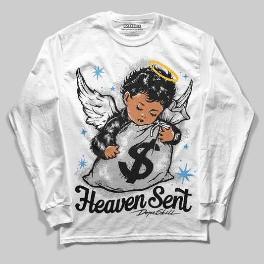 Jordan 10 OG “Steel” DopeSkill Long Sleeve T-Shirt Heaven Sent Graphic Streetwear - White