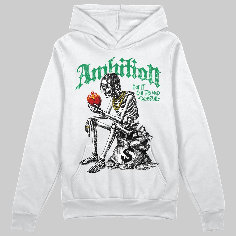 Green Sneakers DopeSkill Hoodie Sweatshirt Ambition Graphic Streetwear - White