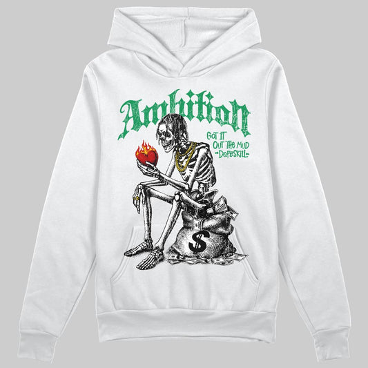 Green Sneakers DopeSkill Hoodie Sweatshirt Ambition Graphic Streetwear - White