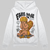 Jordan 12 Retro Black Taxi DopeSkill Hoodie Sweatshirt False Love Graphic Streetwear - White 