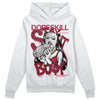 Jordan 1 Retro High '85 OG Metallic Burgundy DopeSkill Hoodie Sweatshirt Stay It Busy Graphic Streetwear - White 