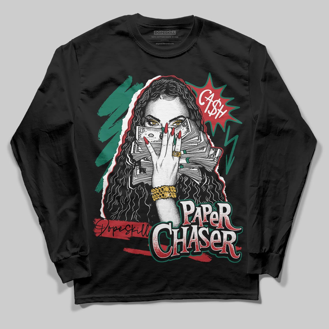 Jordan 3 Mexico 'El Vuelo' DopeSkill Long Sleeve T-Shirt NPC Graphic Streetwear - Black