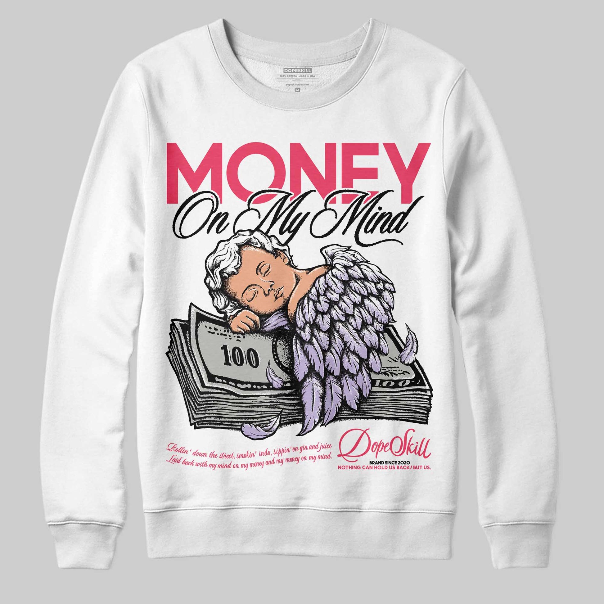 Jordan 5 Low “Peanut Butter Jelly” DopeSkill Sweatshirt MOMM Graphic Streetwear - White