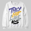 Jordan 4 Retro Lakers DopeSkill Sweatshirt They Not Like Us Graphic Streetwear - White