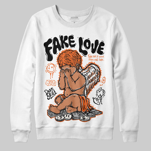 Jordan 1 Retro High OG Shattered Backboard (2025) DopeSkill Sweatshirt False Love Graphic Streetwear - White 