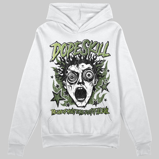 Foamposite Pro 'Pine Green' DopeSkill Hoodie Sweatshirt Root of Evil Graphic Streetwear - White