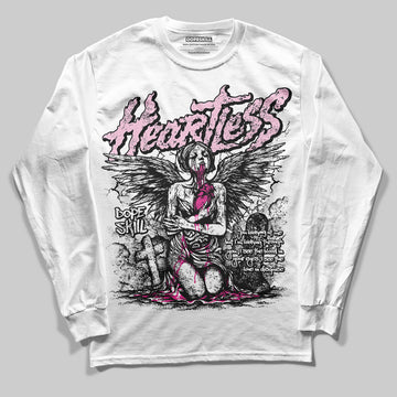 Dunk LowTriple Pink DopeSkill Long Sleeve T-Shirt Heartless Graphic Streetwear - White