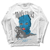 Jordan 4 Retro Military Blue DopeSkill Long Sleeve T-Shirt Money Talks Graphic Streetwear - White