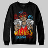 Red Sneakers DopeSkill Sweatshirt All Hustle No Luck Graphic Streetwear - black