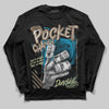 Jordan 3 GS “We Outside” DopeSkill Long Sleeve T-Shirt Pocket Change Graphic Streetwear - black