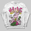 Pink Sneakers DopeSkill Long Sleeve T-Shirt Slow Life Graphic Streetwear  - White