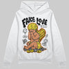 Jordan 4 Thunder DopeSkill Hoodie Sweatshirt New Fake Love Graphic Streetwear - White