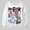 Jordan 3 GS “Cobalt Bliss” DopeSkill Sweatshirt No Risk No Story Graphic Streetwear - White