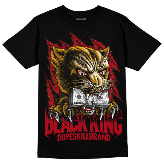 Jordan 7 Retro Cardinal DopeSkill T-Shirt Black King Graphic Streetwear - Black